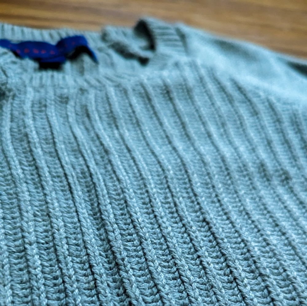 Aeropostale Light Gray Knit Ribbed Sweater - Picture 4 of 8